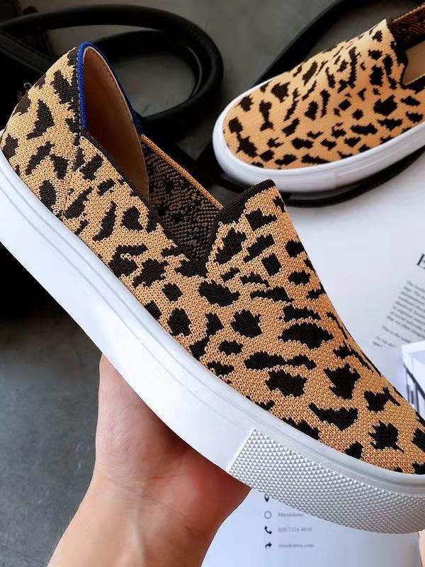 leopard print casual shoes