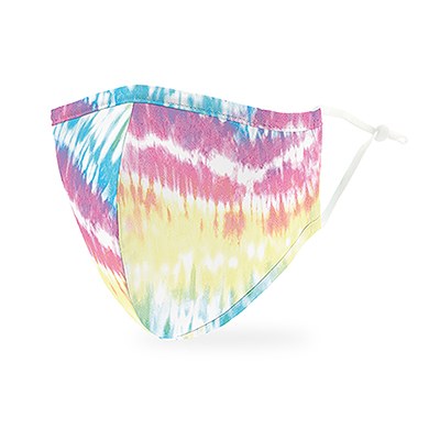 Adult Reusable, Washable Cloth Face Mask With Filter Pocket - Tie-Dye