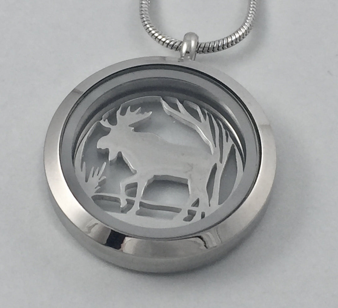 Moose Woods Glass Locket - Be Inspired UP