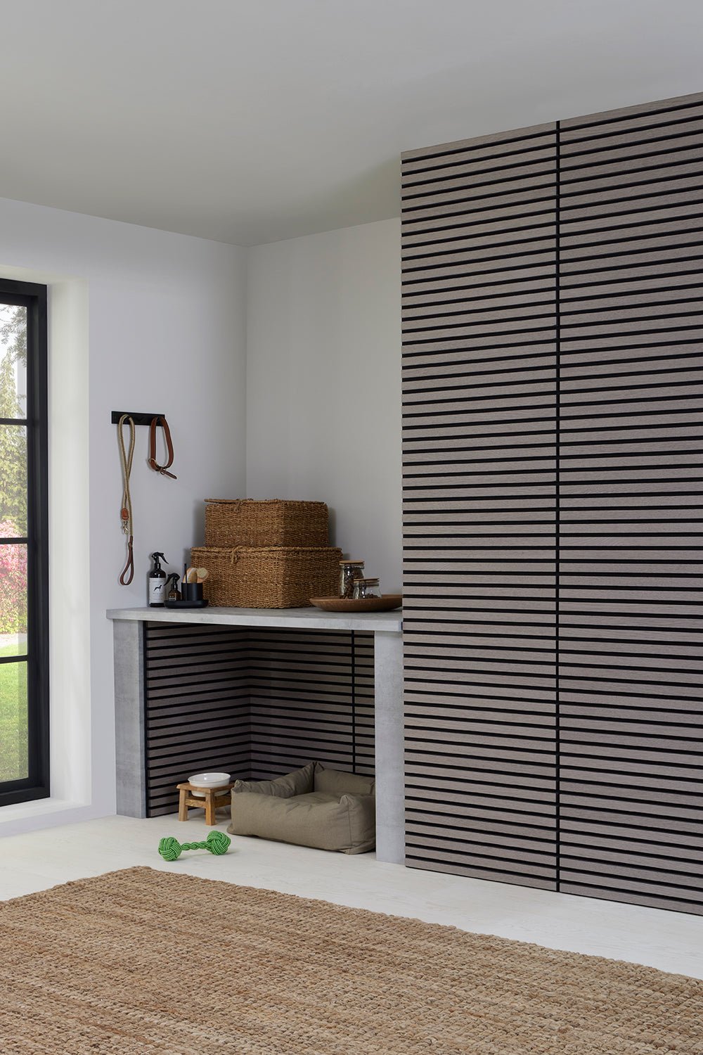 SlatWall Mini Grey Oak - Naturewall product image