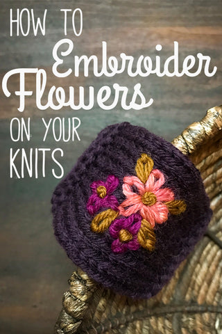 How to Embroider on Knitted or Crocheted Items