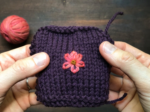 Knitting How-To: Embroidering a Flower on Your Knitted Fabric – Camp  Stitchwood