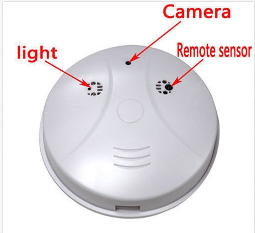 Smoke alarm spy camera