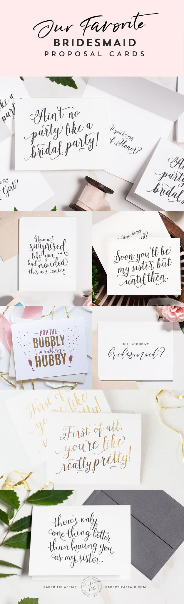 our favorite bridesmaid proposal cards 