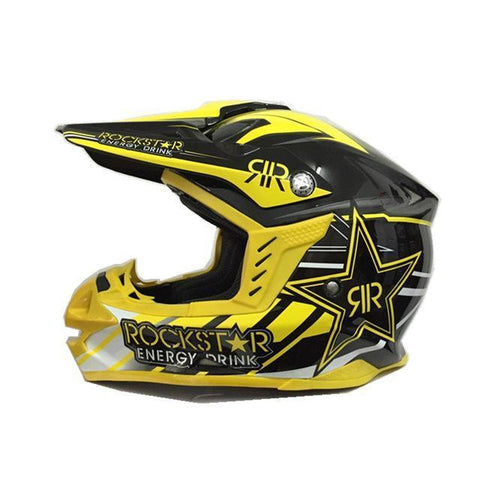 yellow dirt bike helmet