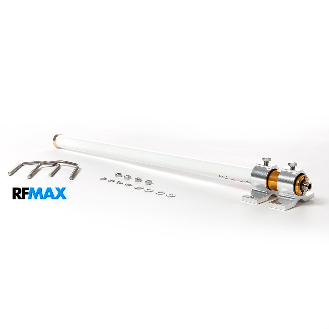 65 inch Outdoor 900mhz Fiberglass Base Station Omni Antenna With Fixed N-Female Connector, 8.1 dBi and Bracket Mounts Included - RFMAX product image