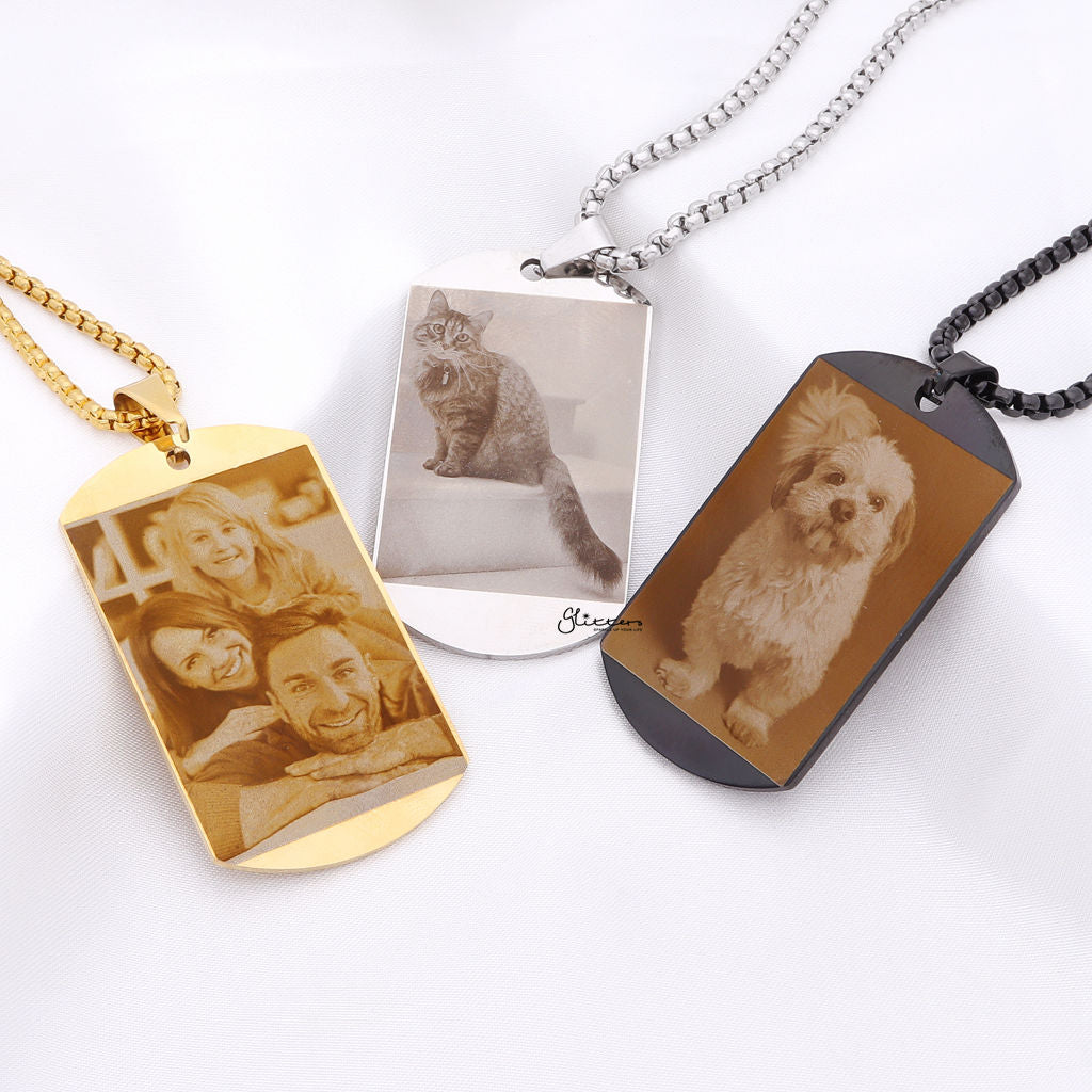 Classic Military Dog Tag Necklace - Custom Colors - Embossed Personal  Message – Gutentagit