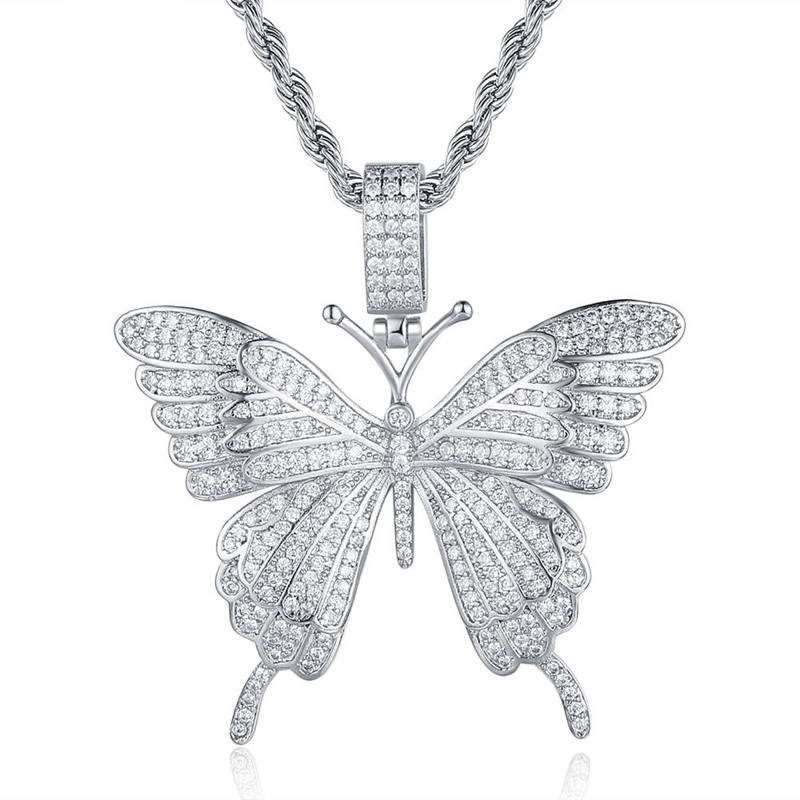 butterfly chain iced out