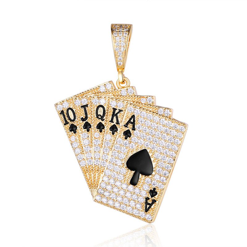 iced out card pendant