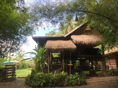 Bamboo house in Laos