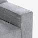 תמונה מזווית מספר 4 של המוצר Bolti | ספה מעוצבת בבד אריג רך בגוון אפור עם טקסטורה שחורה