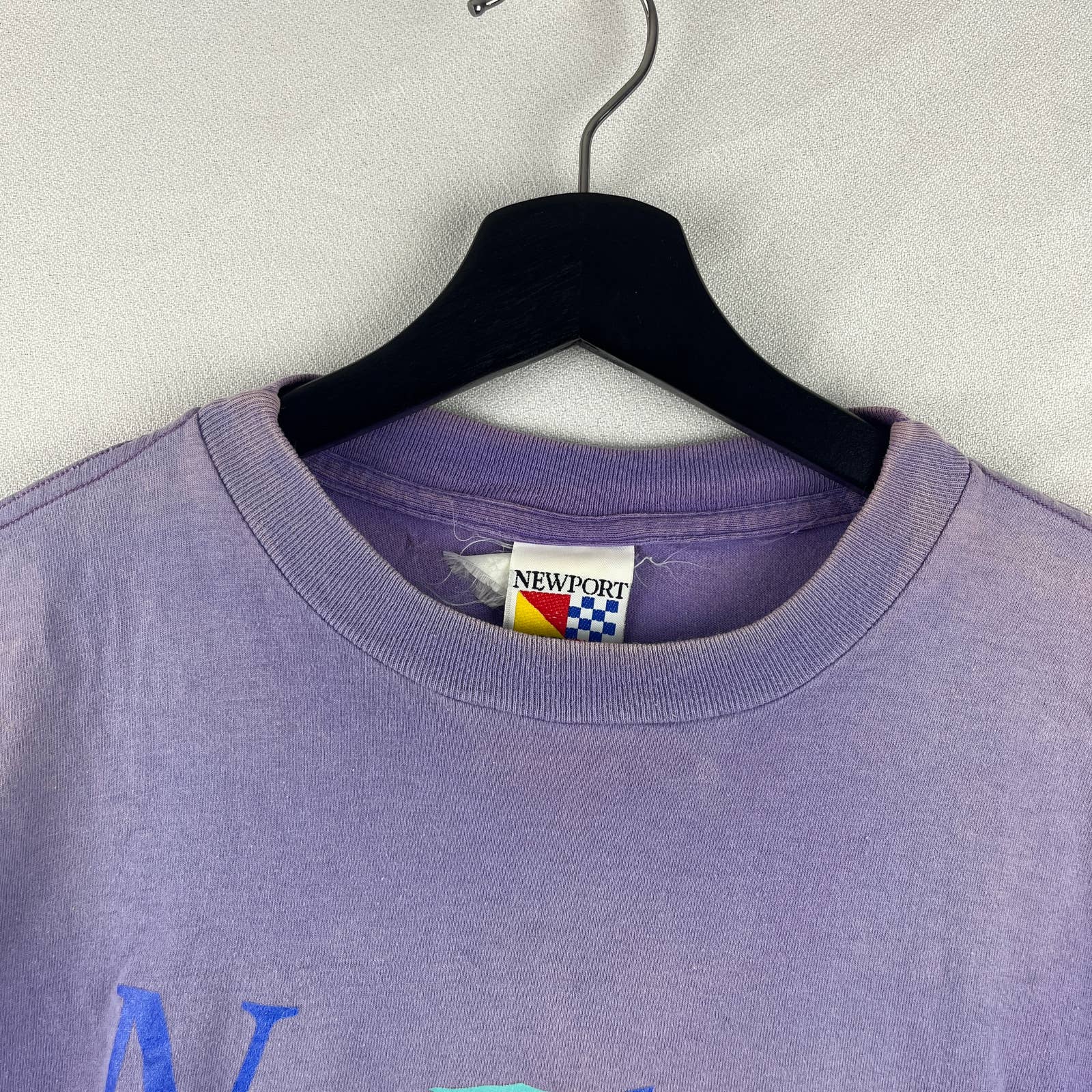 90s USA製 NEWPORT BULE ビンテージ Tシャツ ヨット アート