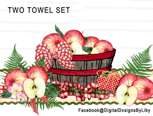 apple kitchen towel set