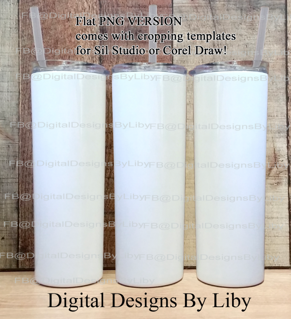 Download 3 View Skinny Tumbler Mockup Png Version Studio Corel Digital Designs By Liby