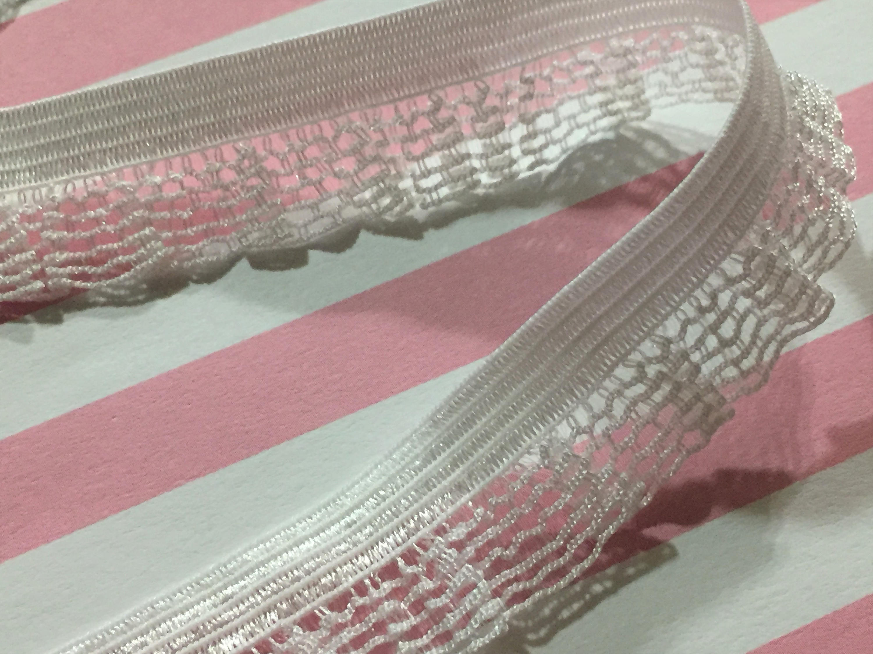 stretch ruffle lace trim