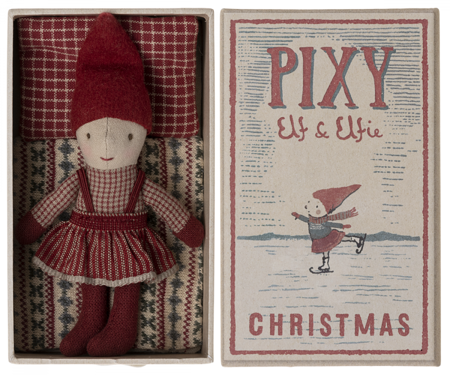 Maileg Pixie Elfie in Matchbox