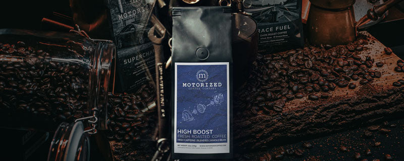 High Boost- Signature, specialty high caffeine coffee blend | Motorized Coffee Company