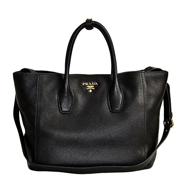 prada pebbled leather tote bag