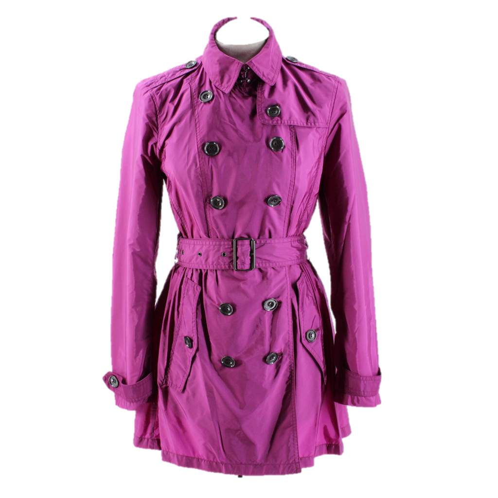 Burberry Pink Lightweight Trench Coat 