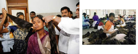 don de cheveux dans les temples en Inde