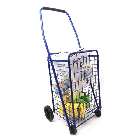 grocery cart with wheels