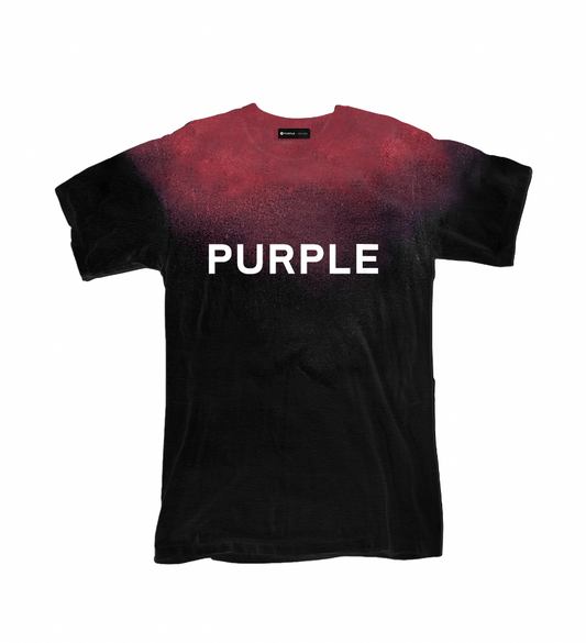 Purple Brand Textured Jersey Inside Out Tee Graffiti logo White/Yellow –  Upper Level 916