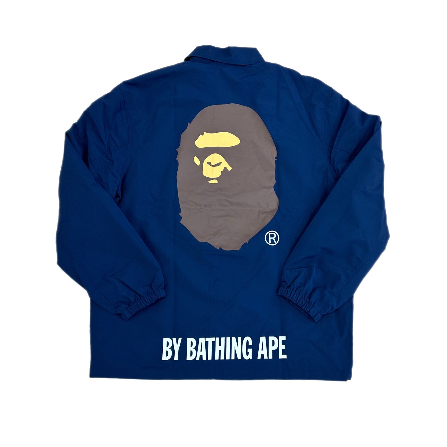 BAPE HNY 2023 APE HEAD COACH JACKET NAVY