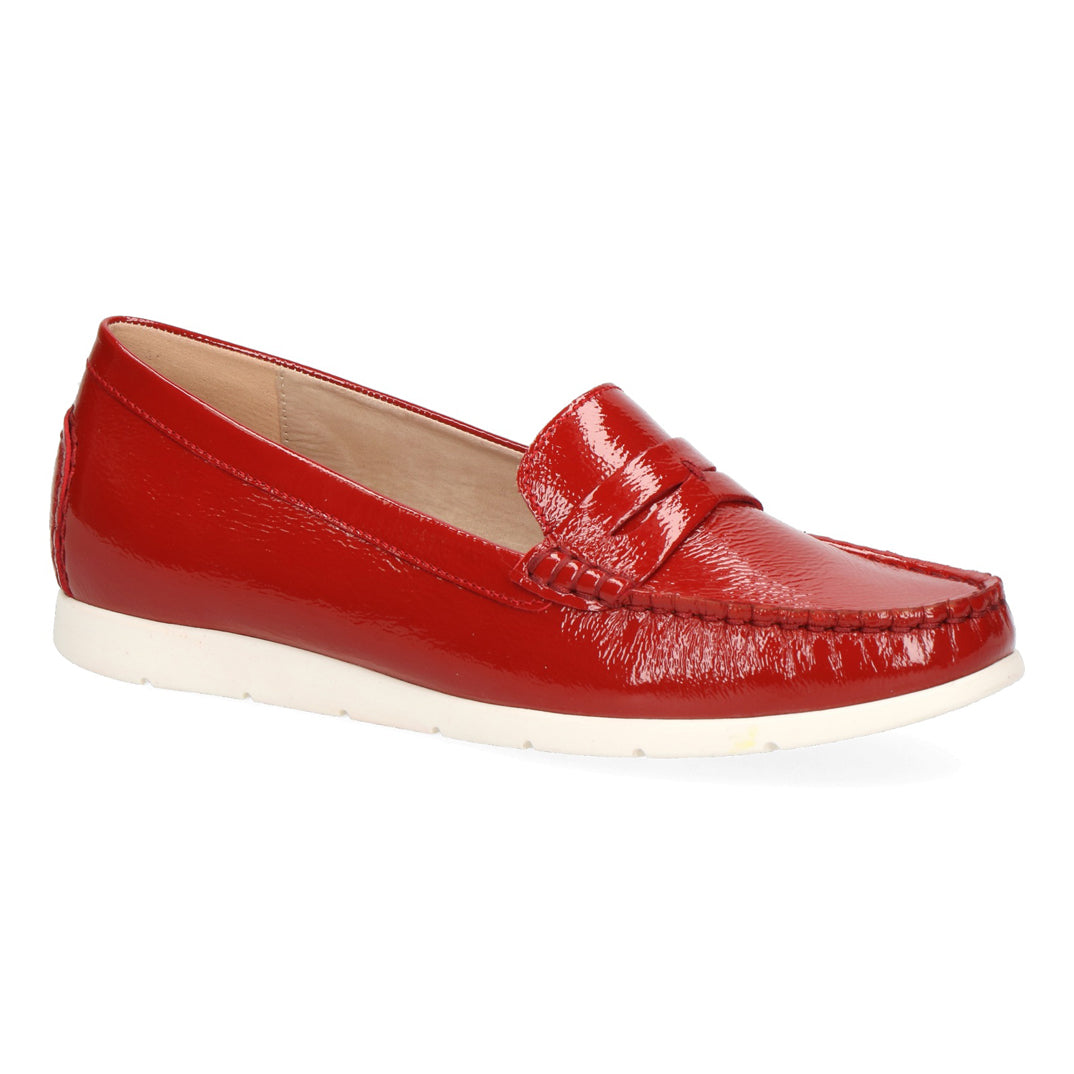 Caprice Loafer 24251 | Red Patent – Just Shoes Whitstable