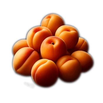 A Pile Of Fresh Juicy Tender Orange Apricots