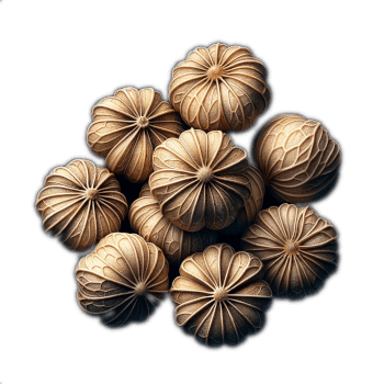 A Pile Of Brown Coriander Seeds In Detailed Up-Close View