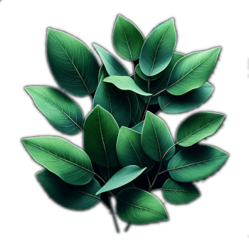 Large Bunch Of Bright Green Eucalyptus Leaves