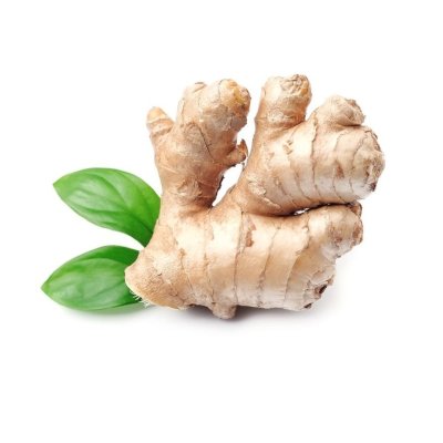 Ginger Root On White Background