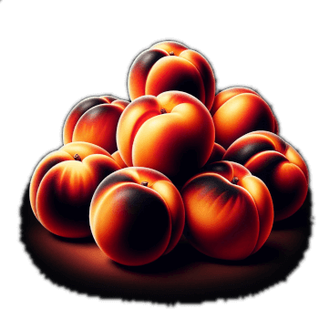 A Mass Of Fresh, Bright & Juicy Orange Peaches