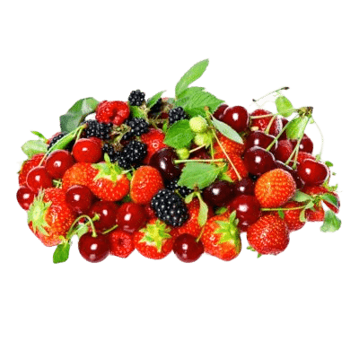 A Mass Of Multicoloured Fruits & Berries High In Sorbitol