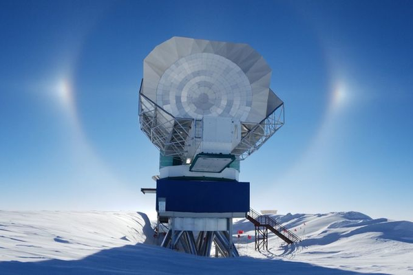 Satellite in the south pole