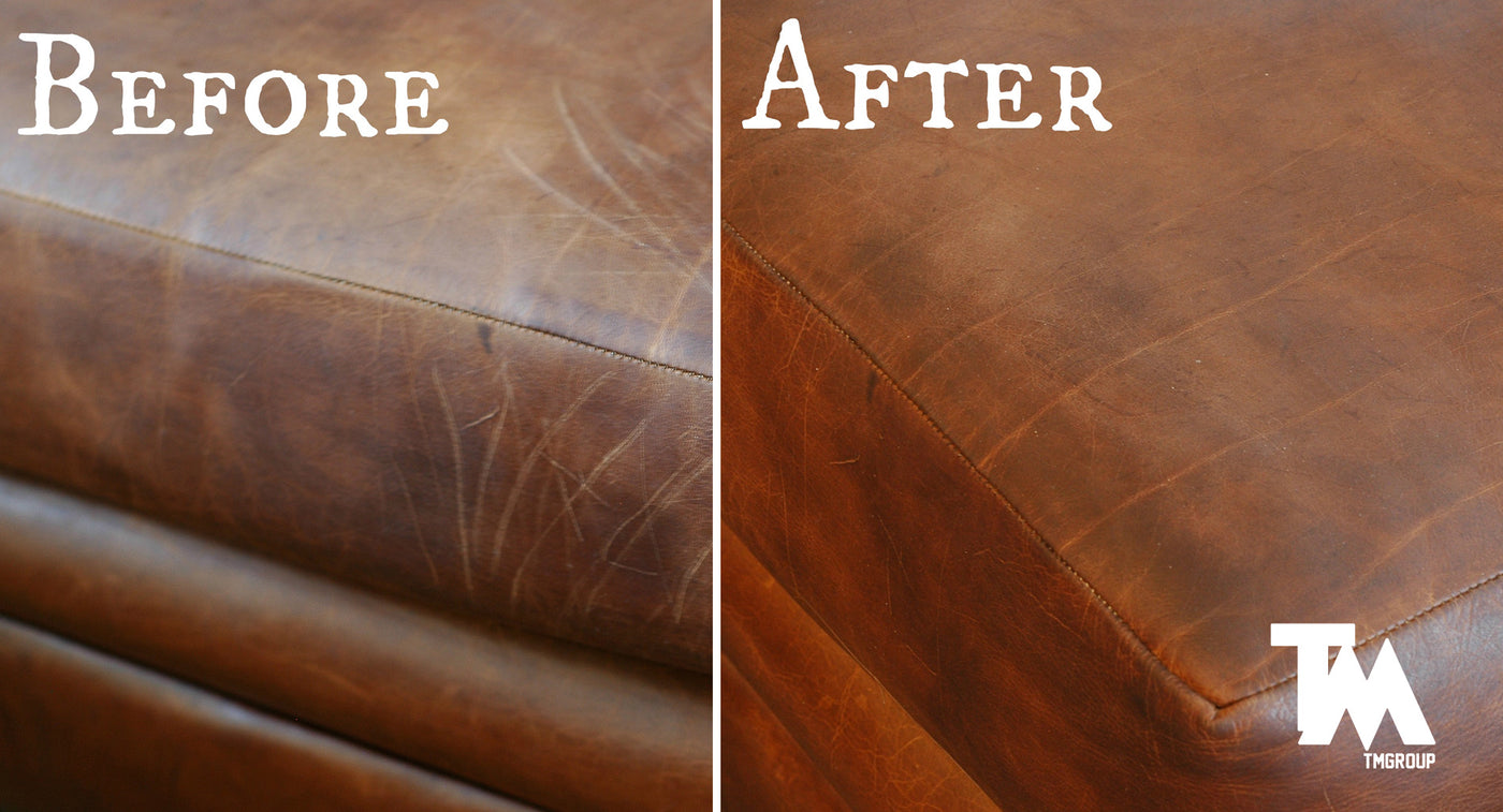 can you repair a scratched leather sofa