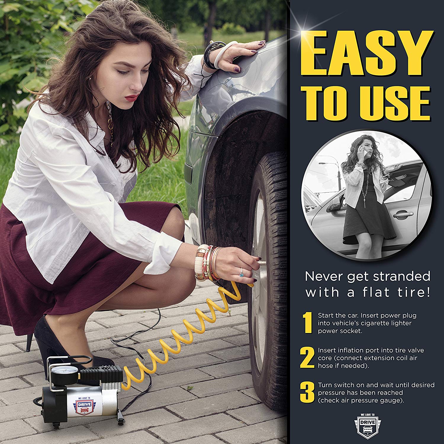 flat tire air pump