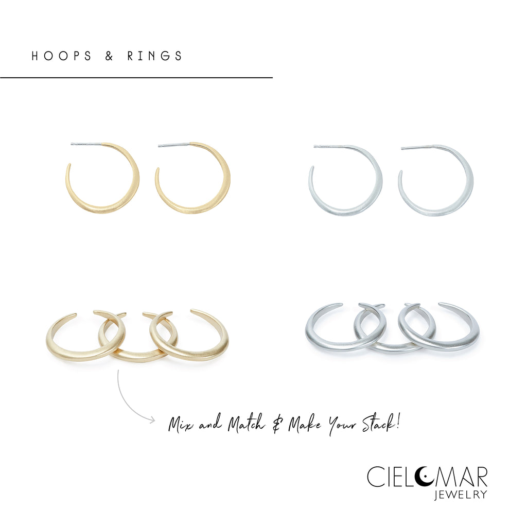 Mother's Day Gift Guide Hoops and Stackable Rings