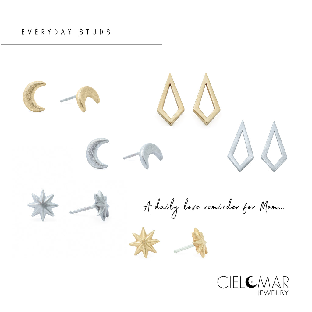 Mother's Day Gift Guide Everyday Stud Earrings