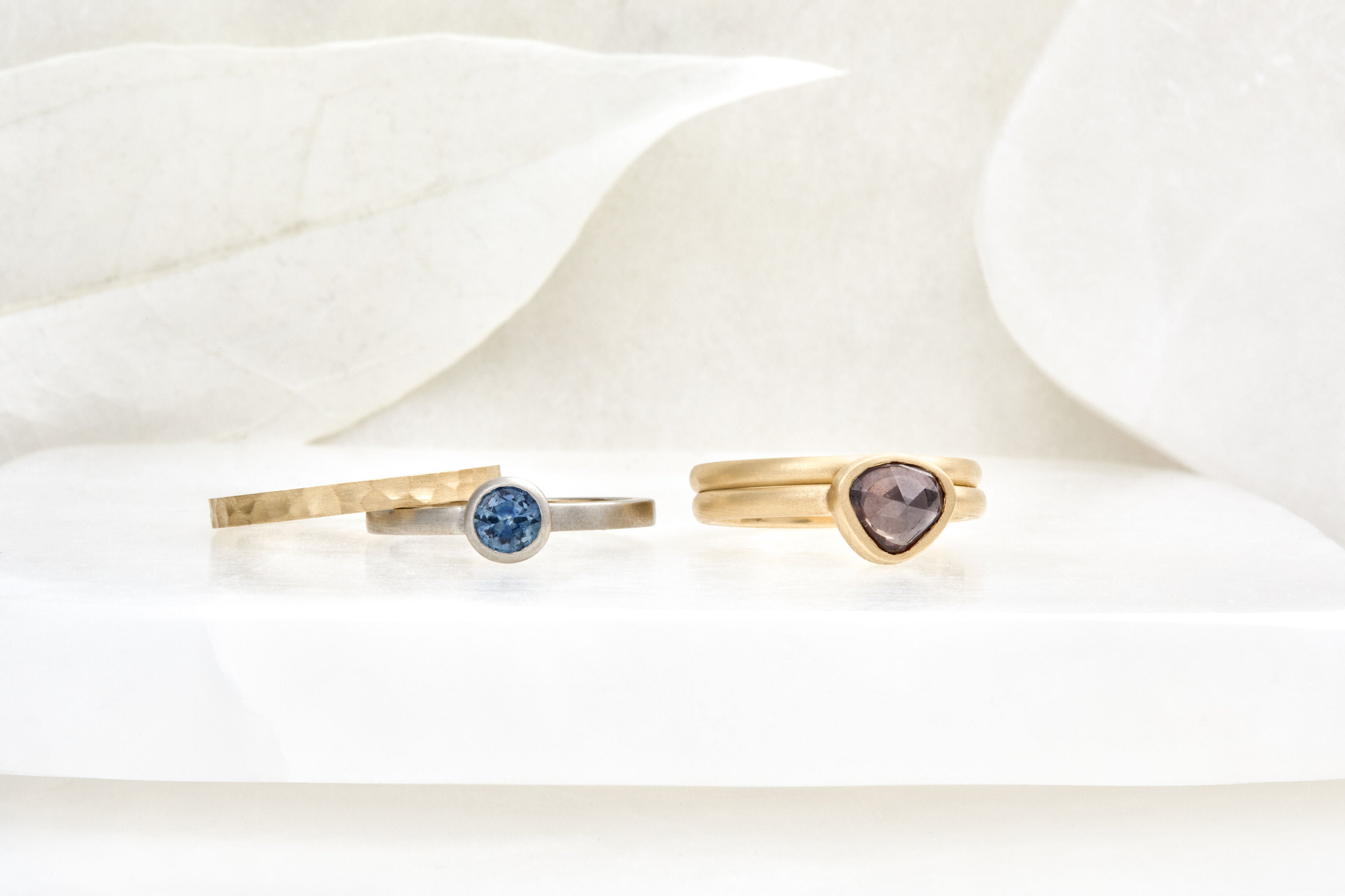Wedding Sapphire Ring Sets