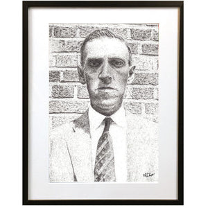 H. P. Lovecraft by Matt Hopper - signed fine art giclee print - Egoiste Gallery - Art Gallery in Manchester City Centre