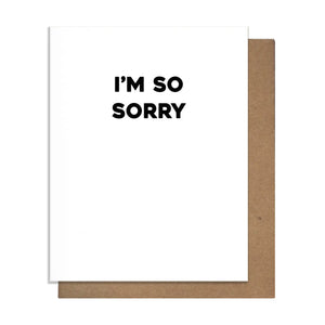 I'm SO Sorry - Greeting Card - Flower Bar - I'm Sorry Card