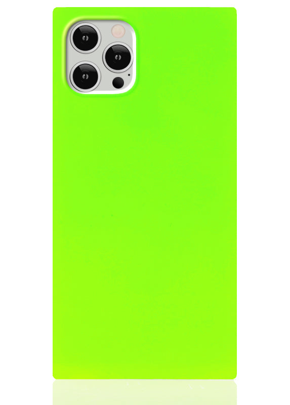 Image of Neon Green SQUARE iPhone Case