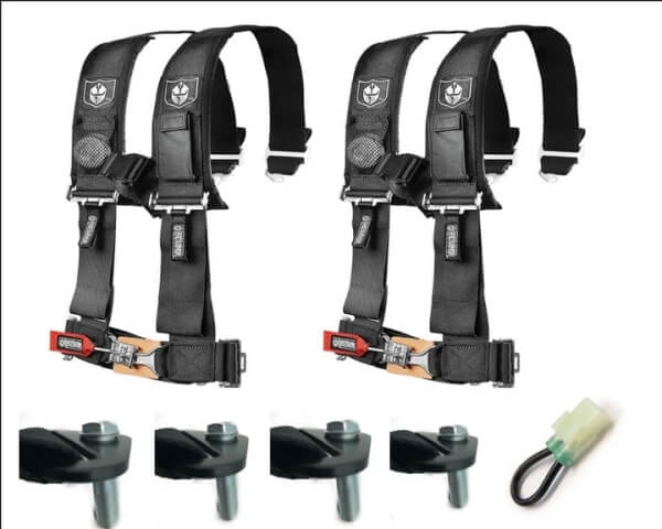 Pro Armor 4 Point 3" Harness Set with Free Lap Bolts and Override Plug