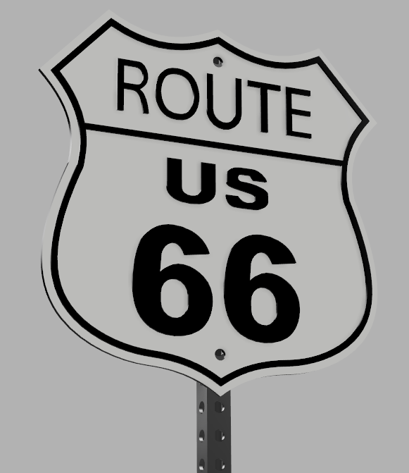 Bob Route 66 Road Sign Weapon Hiro Creations