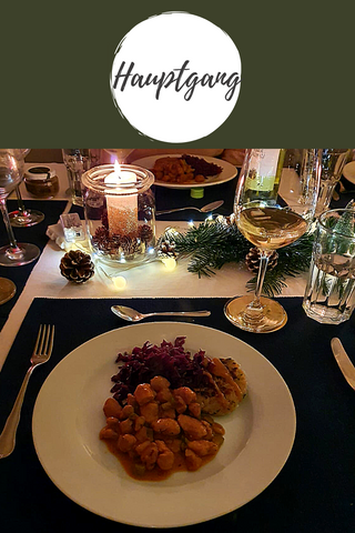 Veganer Hauptgang Weihnachtsmenü