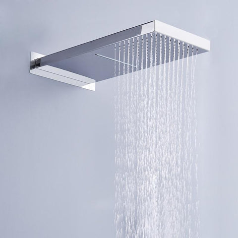 shower head waterfall rain mounted switchable