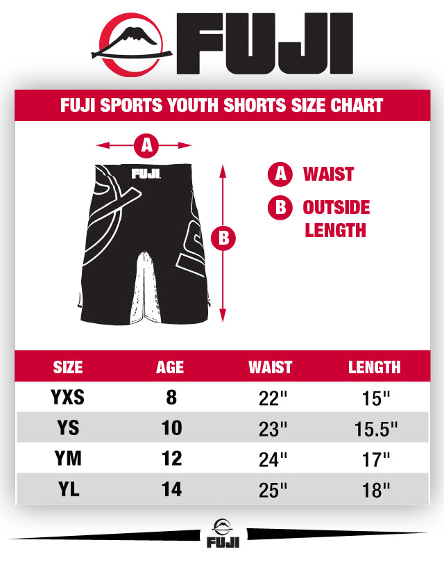 Kids Shorts Size Chart