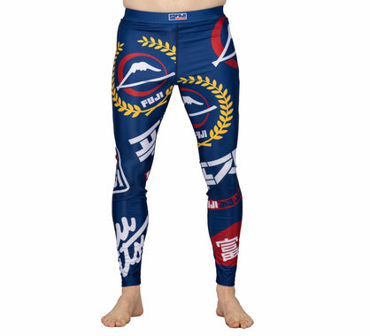 Script Womens Grappling Spats Blue – FUJI Sports