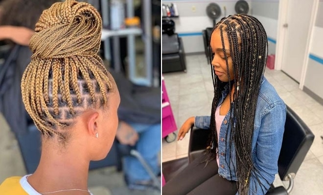 30 DIFFERENT HAIRSTYLES ON BOX BRAIDS  YouTube